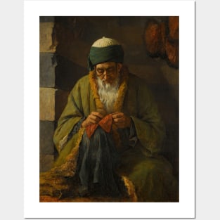 Man Sewing by Henriette Browne Posters and Art